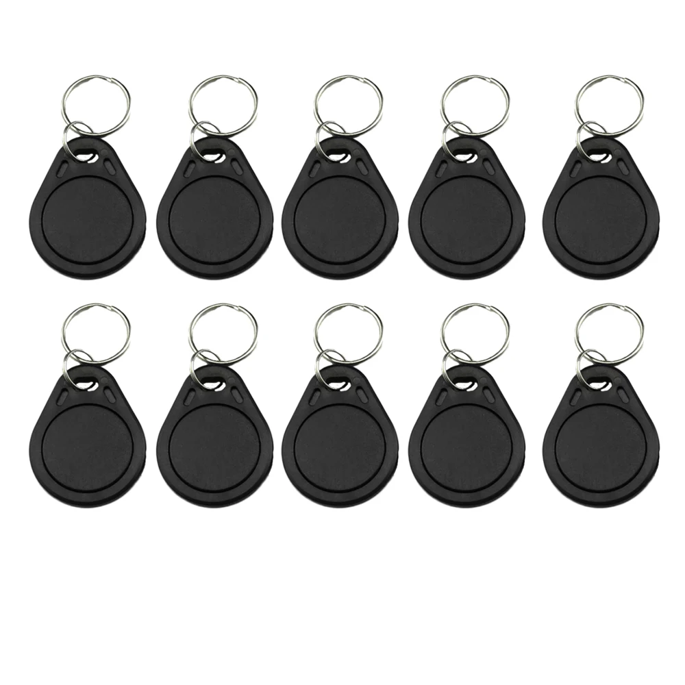 10pcs 125KHz T5577 Keyfobs Rewritable Duplicate Tag 5200 Proximity Copy Access Card ID Token Ring RFID Cloner Keychain 3