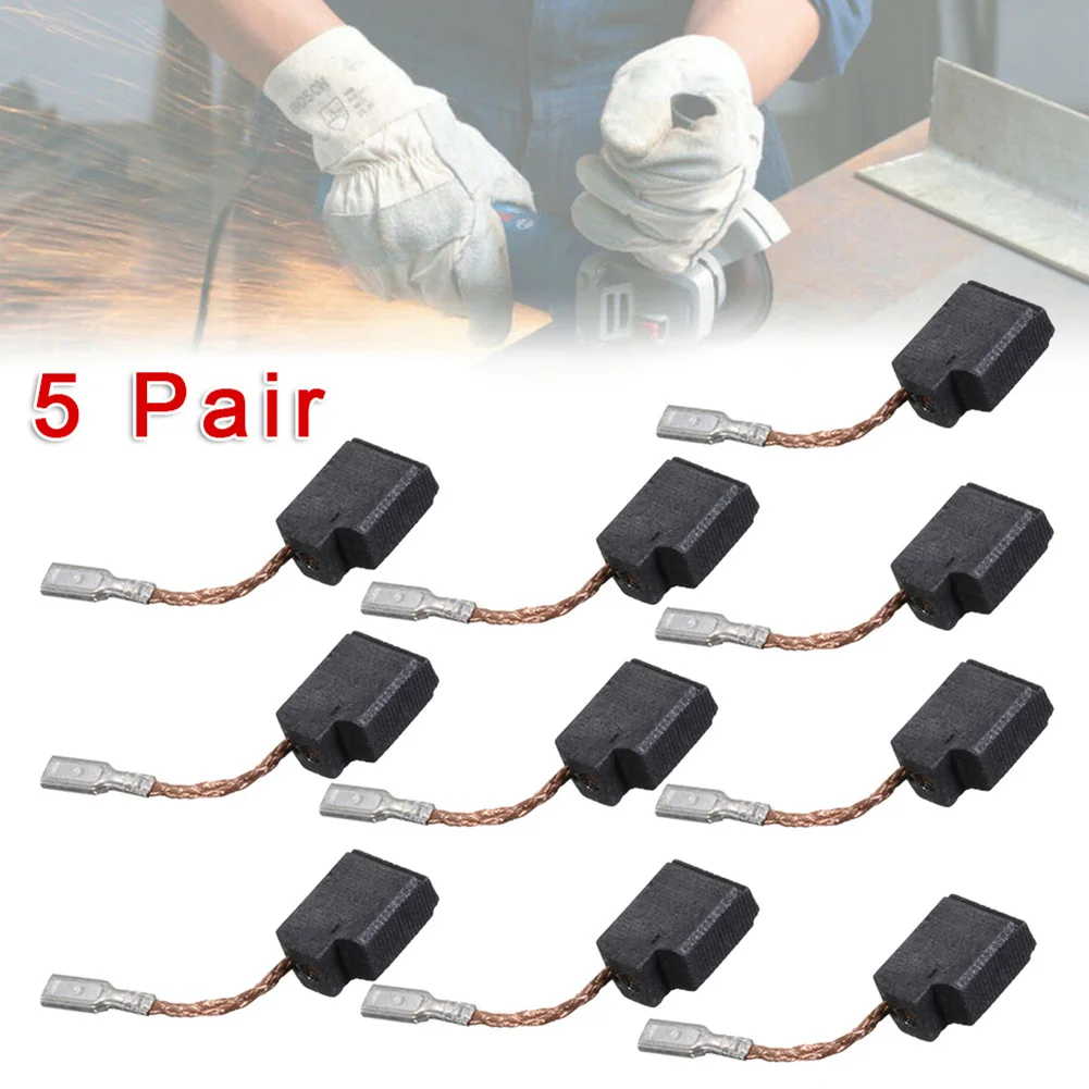 5 Pair Carbon Brushes Set For D28110 D28112 D28402 DWE46151 Motor Carbon Brush Replacement Electric Drill Accessories 5 pair carbon brushes set for d28110 d28112 d28402 dwe46151 motor carbon brush replacement electric drill accessories