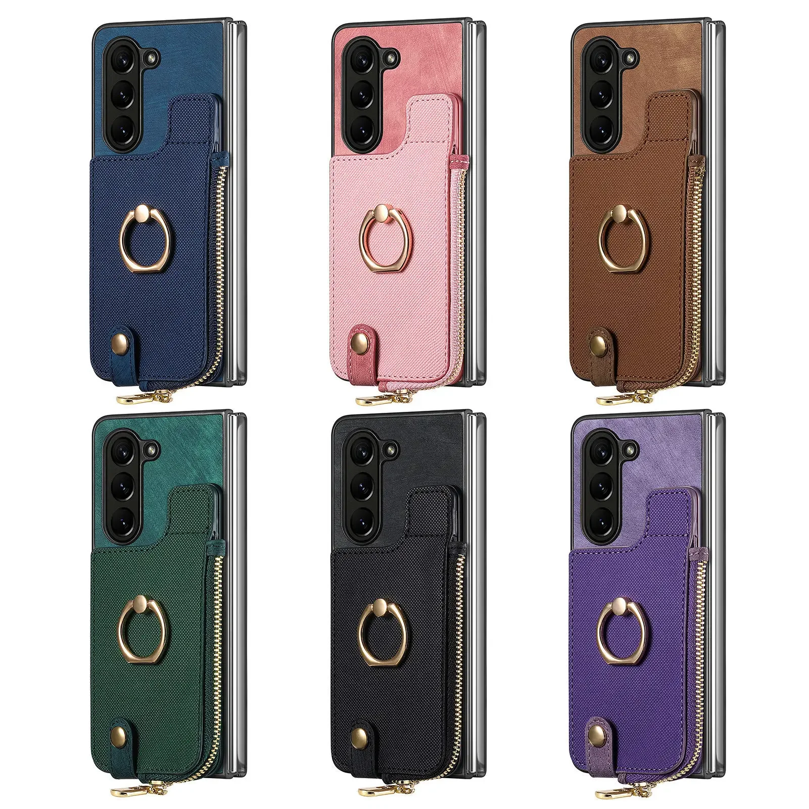 

Чехол-бумажник с отделением для карт для Samsung Galaxy Z Fold 5 Case F9460