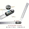 200mm Electronic Protractor Stainless Steel Digital Angle Ruler Inclinometer Angle Finder Digital Angle Gauge Measuring Ruler 1