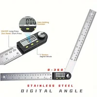 200mm Electronic Protractor Stainless Steel Digital Angle Ruler Inclinometer Angle Finder Digital Angle Gauge Measuring Ruler 1