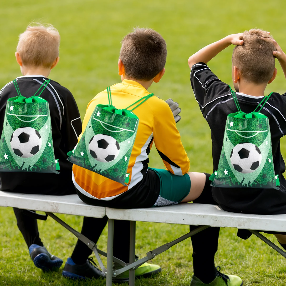 Sac Tour De Cou Motif Football Pour Enfants Garçons Avec