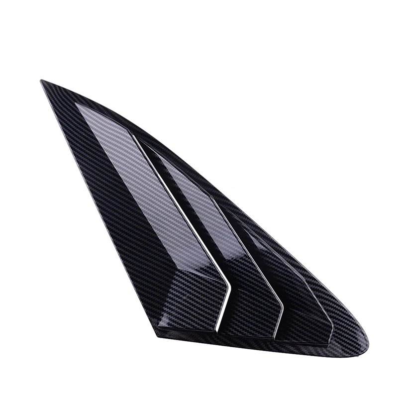 Glossy Black Rear Quarter Window Louvers For Kia Optima/K5 Sedan 2016-2020 - ABS Trim Panel Covers (Pair)