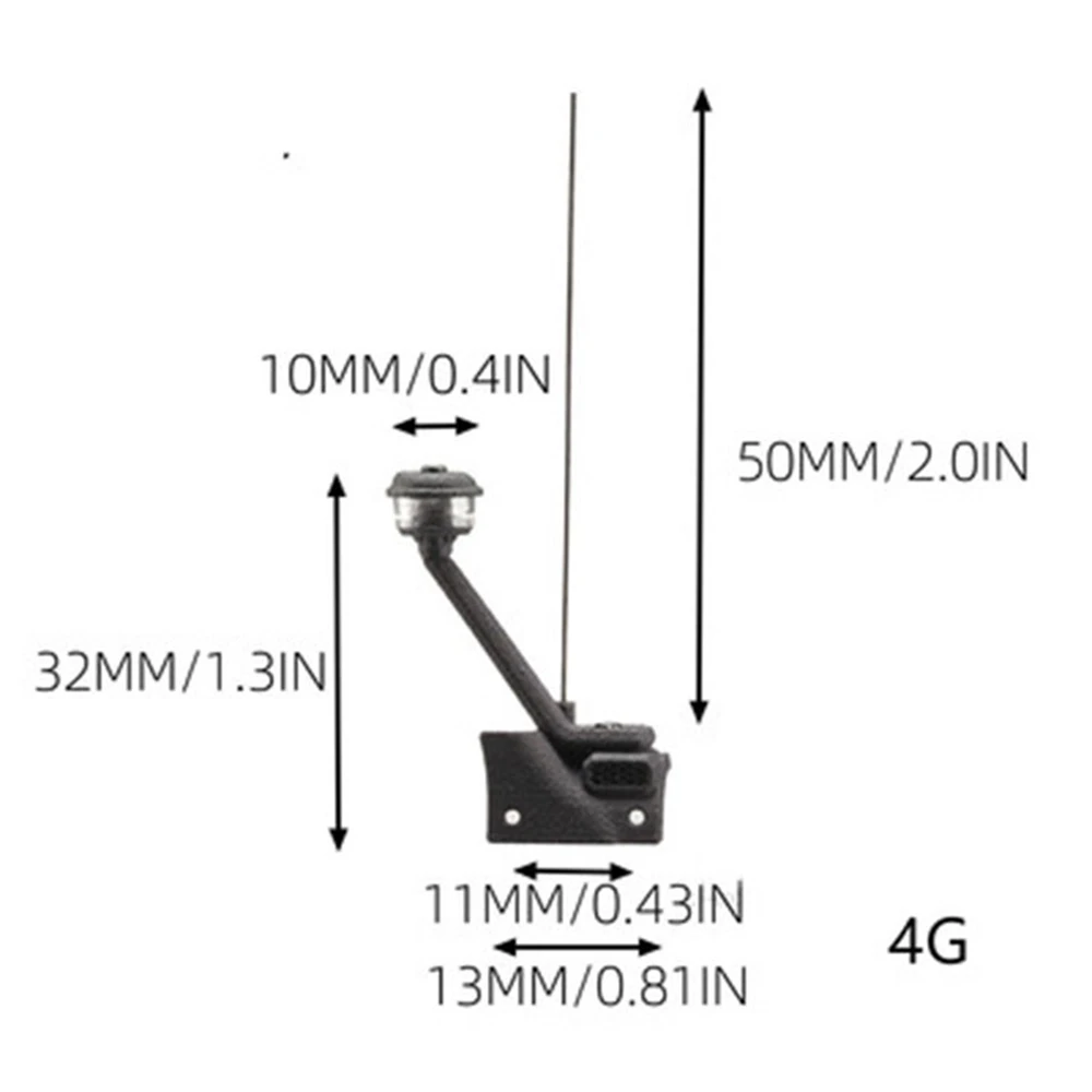 

Accessories for 1/24 Wrangler Axial Scx24 RC Model Car Wading Hose High Air Intake With Metal Antenna Dust Cover