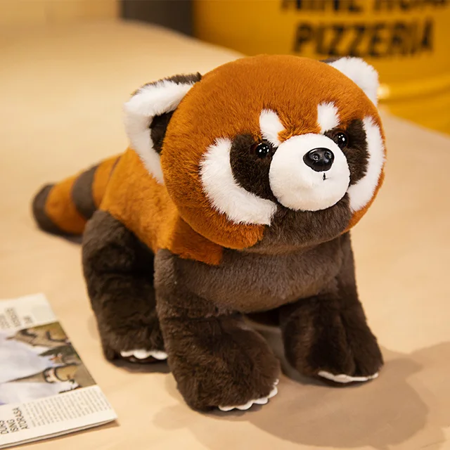 Lifelike Red Panda Stuffed Animals Raccoon Plush Toy Cute Panda Plushie Toy Gift For Kids Girlfriend Birthday Boy Christmas Gift
