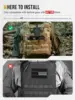 ONETIGRIS Version 2.0 MOLLE Phone Holder, Universal Tactical Vest Phone Holder, Plate Carrier Phone Board Chest Cell Phone Mount 4