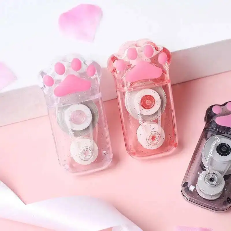 1 Pcs Lytwtw's Lovely Kawaii Transparent Cute Cat Claw Stationery Office School Supply Gift Corrector Novel Correction Tape correction tape