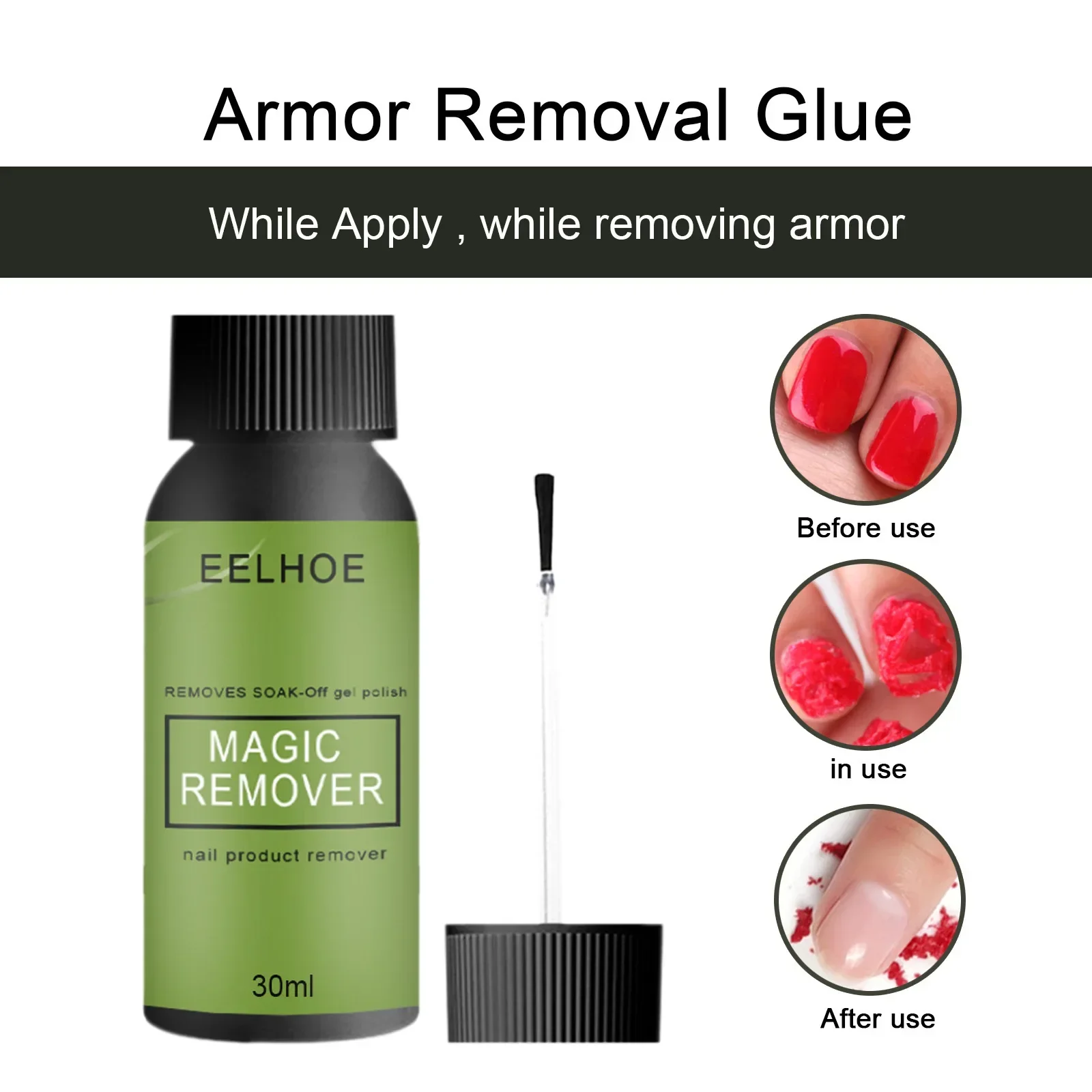 Nail Polish Remover 50ML Fast UV Gel Polish Delete Magic Burst Nail Gel Cleaner Semi Permanent Varnish Cleaner