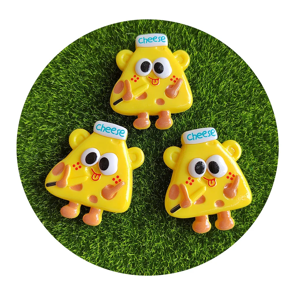 

Fun Cartoon Big Eye Monster Cheese Resin Scrapbooking Crafts Fit Phone Decoration DIY Hair Bows Center Accessories