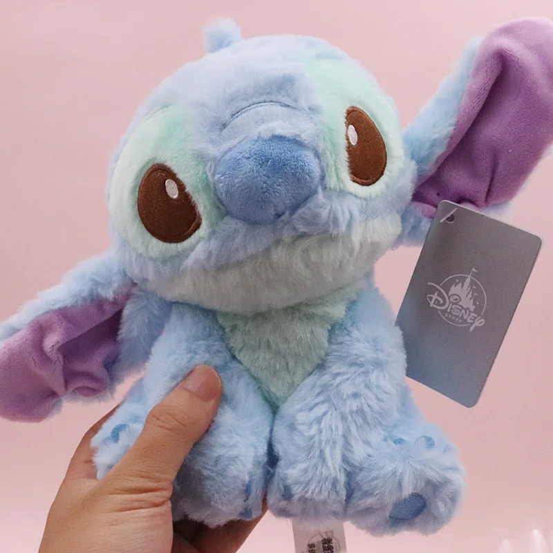 23cm 디즈니 Lilo 및 스티치 플러시 장난감 애니메이션 귀여운 것들 Kawaii Kids 인형 박제 동물 어린이 장난감 소년 선물 여자 친구