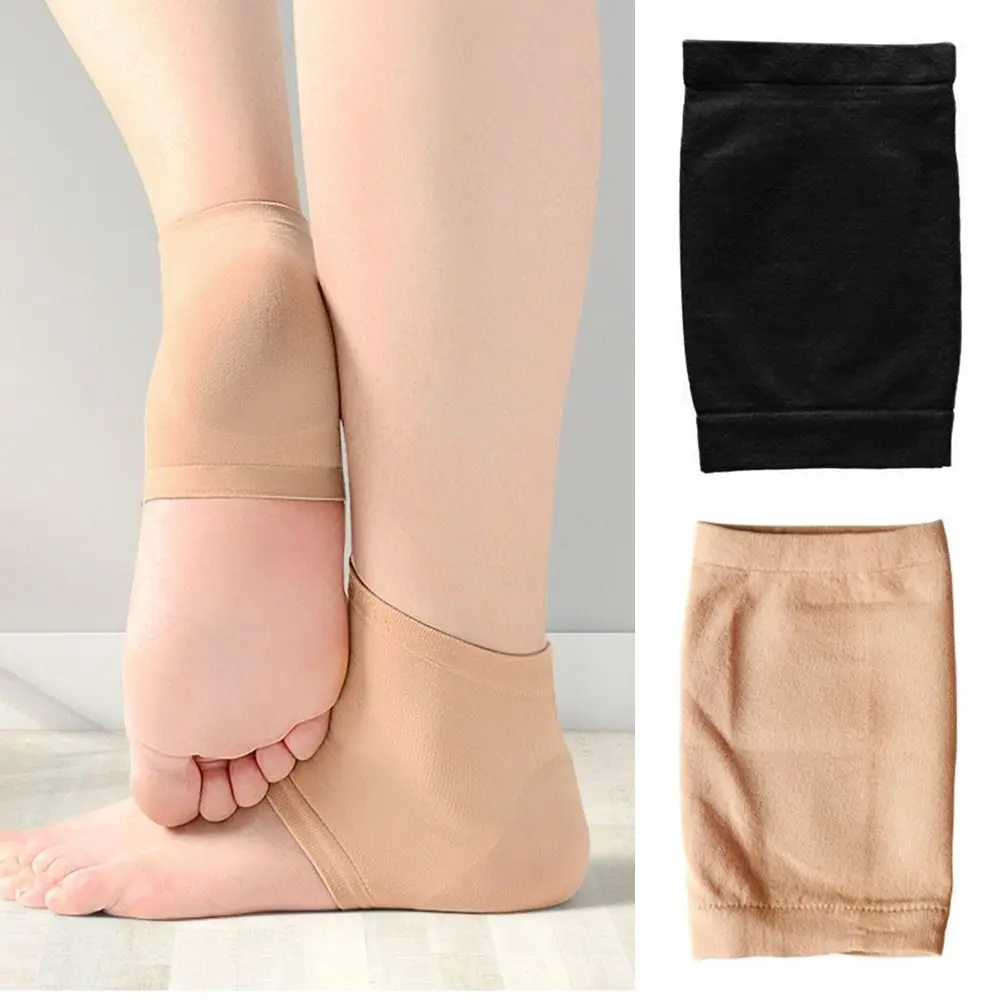 

2 pairs Heel Health Care Pain Reduce Protector Feet Skin Care Socks Cover Ankle Silicone Heel Heel Protector