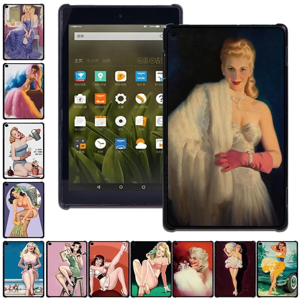 

New Cover for Amazon Fire HD 8 10th 2020/HD 8 Plus/HD 10 11th Case/Fire HD 8/Fire HD 10/Fire 7 Hard Shell Back Tablet Case