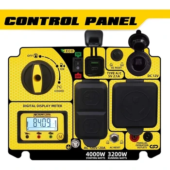 4000W Portable Inverter Generator Gas Powered Quiet RV Ready 1