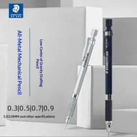 STAEDTLER 925 Professional Drawing Metal Mechanical Pencil,Low‑Center‑Gravity Metal Pen Body,0.3/0.5/0.7/0.9/1.3/2.0 Stationery 2