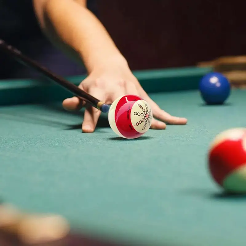 Billiards Practice Ball Billiards Red-White Cue Ball Resin Redpoint Billiard Training For Beginner Profession Player Women