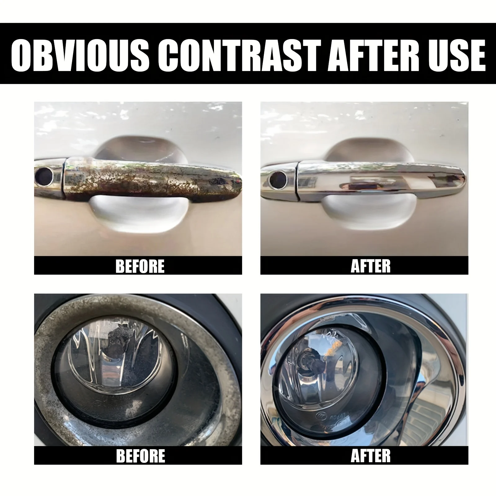 Car Wheel Rust Remover Spray Multi-Purpose Liquid Formula for Easy Rust and Dust Removal Restores Shine on Brake Hubs