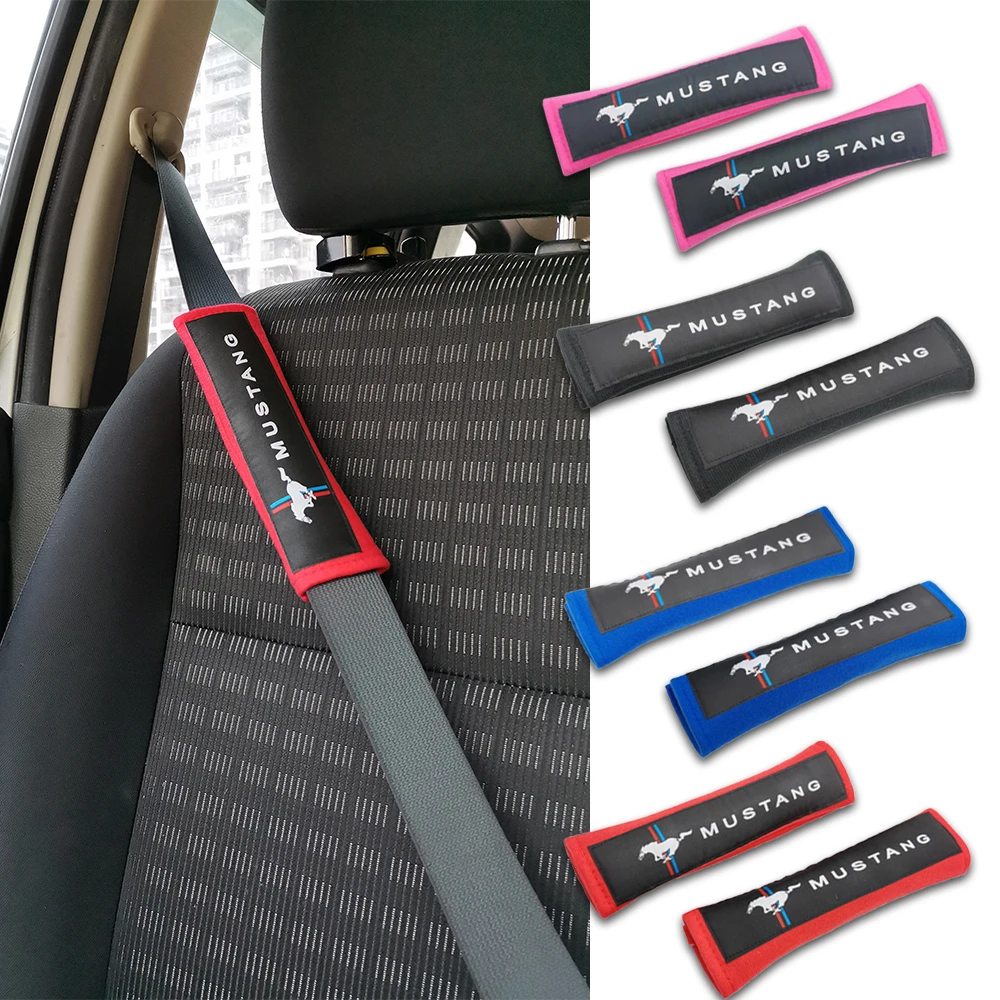 2pcs/pair Car Seat Belt Cover Shoulder Protector Cotton Safety Belts
