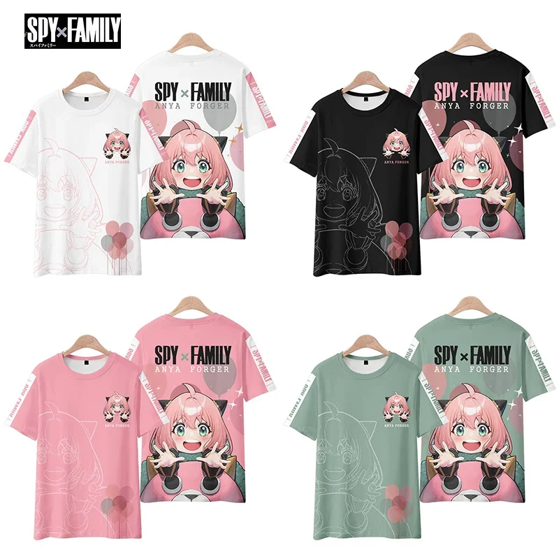 

Spy X Family 3D Print T-Shirts Anime Harajuku Kawaii Girl Anya Boys Cosplay Oversized T Shirt Tops Tees Gift Kids Gift Clothing