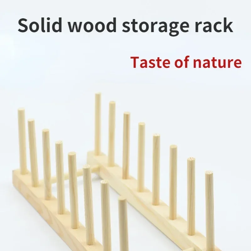 Kitchen Drain Rack Locker Bamboo Wooden Plate Dish Plates/Cutting Boards/Plates/Cups Home Convenience Portable Small Tools 5