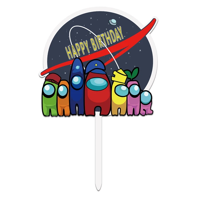 Printable Among Us Cake Topper PNG Vectorency, 49% OFF