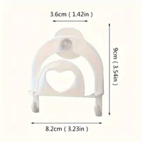Porte-vaisselle et porte-éponge en plastique, 2 pièces, avec ventouse et crochets, organisateur d'évier de cuisine, support de rangement Vertical peu encombrant 3