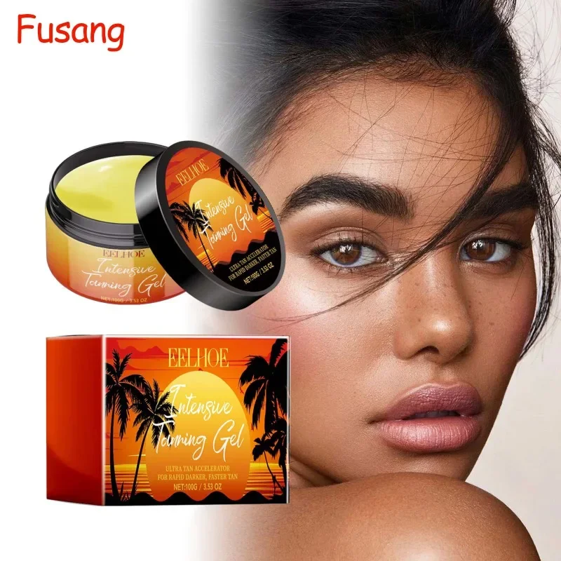 

Women Quickly Tanning Cream Soft Brown Boosting Face Body Summer Lasting Bronzing Gel Self Tanner Cream Powerful Tanning Lotion