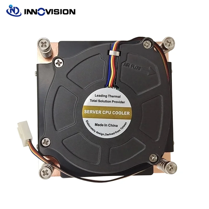 Dissipador de Calor Ativo Cpu Cooler para Intel Lga1700 78x78 mm Espaçamento de Furos Tdp 180w Vapor Chamber Base Novo 1u 1700 - Imagem 3