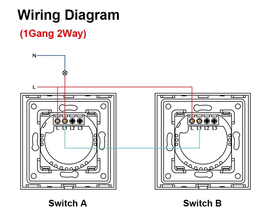 Zigbee Smart Switch 1/2/3Gang Touch Light Switch Function Part Smart Home Tuya A
