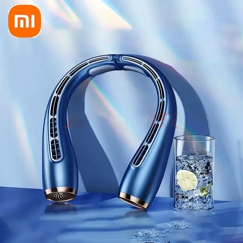 

XIAOMI Hanging Neck Fan USB Bladeless Turbo Neckband Fan Rechargeable Mute Portable For Outdoor Folding Electric Cooling