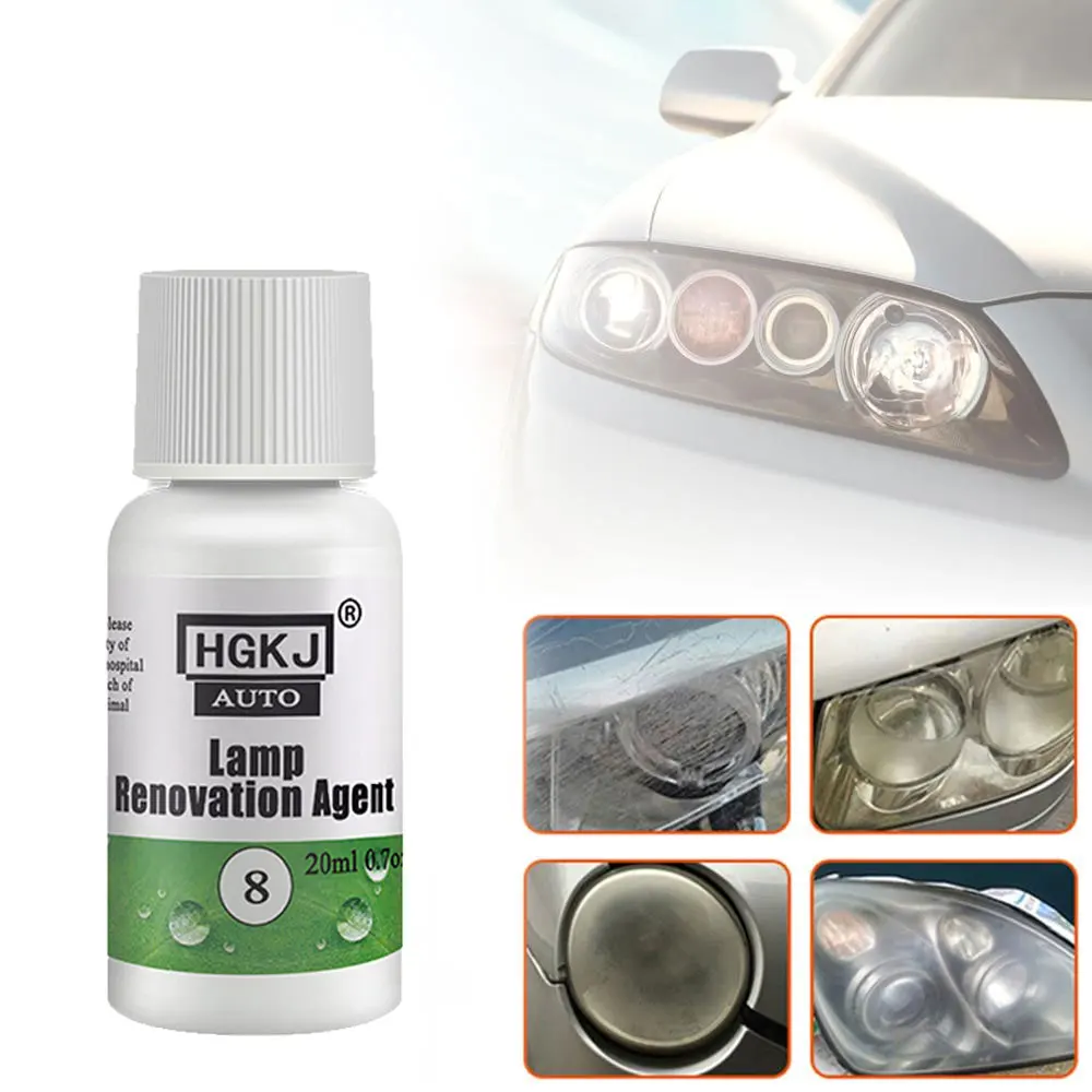 Comprar Restaurador de faros HGKJ, 8 luces de coche, Kit de pulido,  reparación química, renovación, detalle automático, revestimiento protector  de polímero líquido