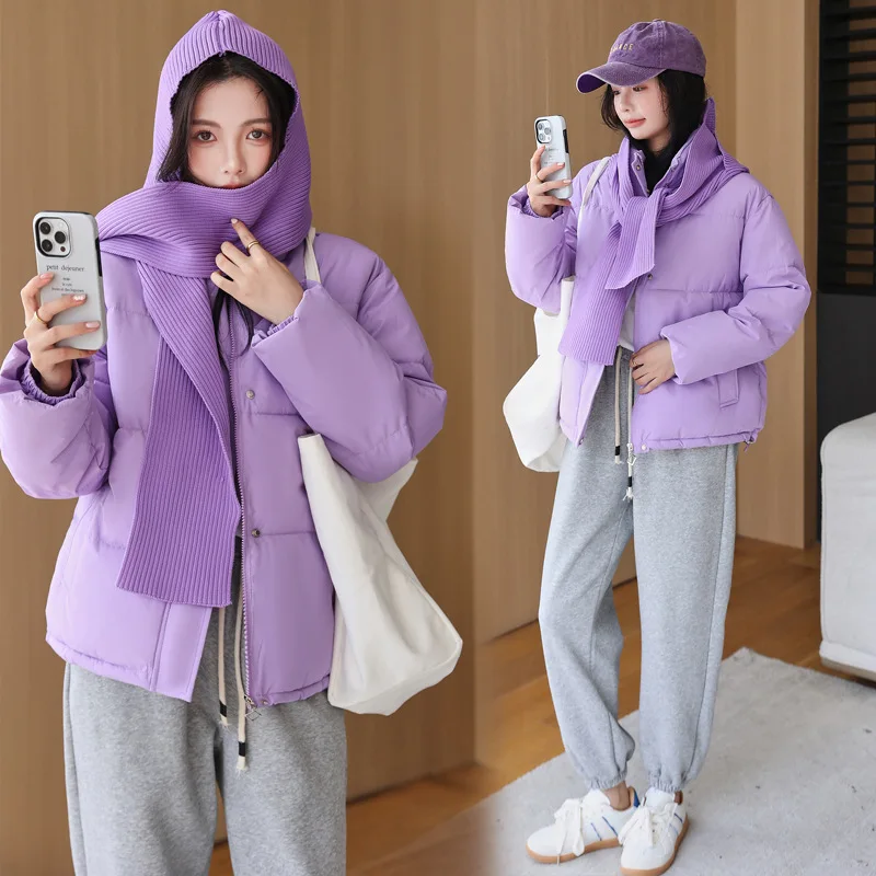 

Down cotton jacket Women's cotton jacket New autumn and winter thickened bread jacket Casual cotton jacket jacket