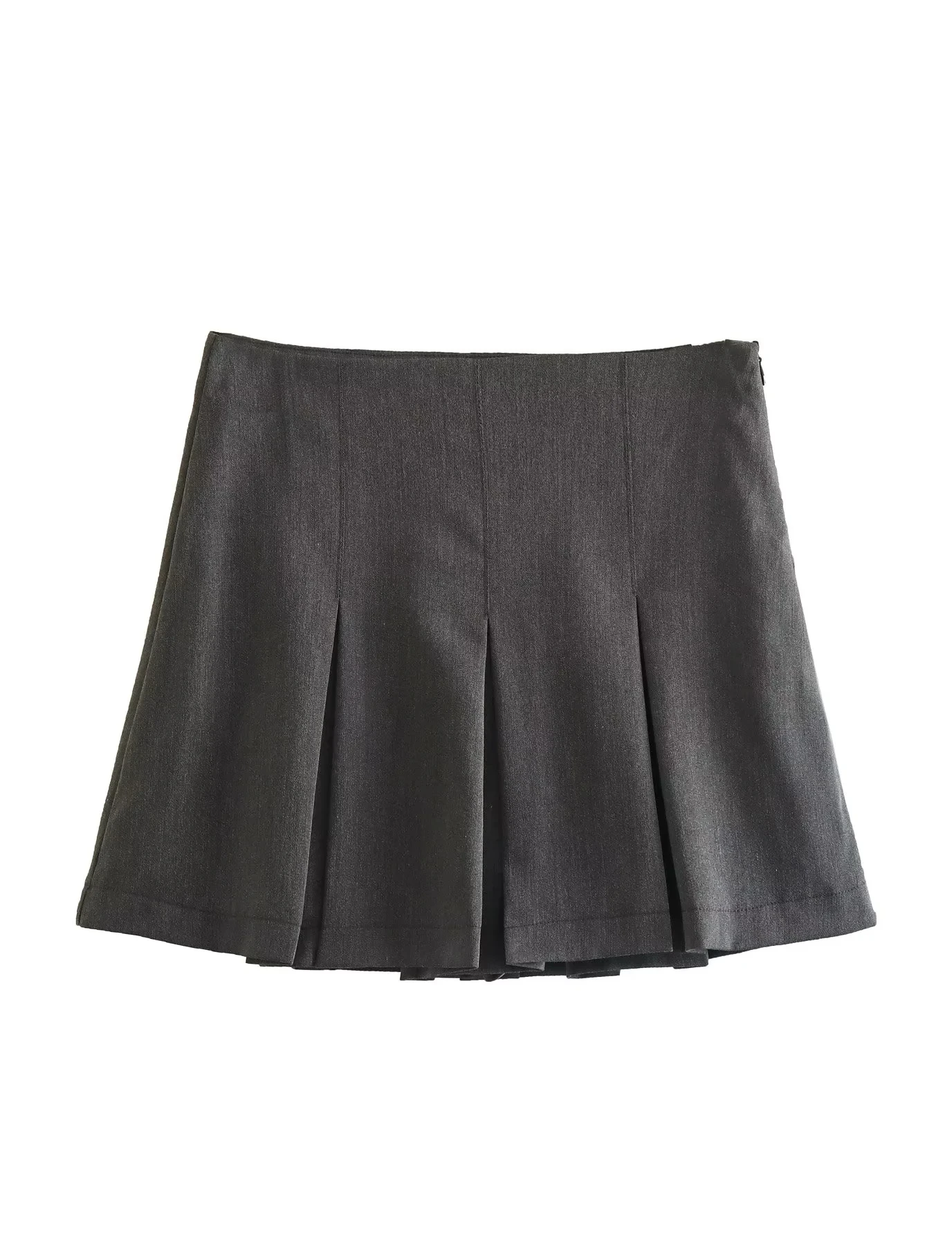 ◆ojos◆ Multipanel Pleats Skirt Warm Grey 25SS-SK03-WGR Amazon.com: Generic Women Gray High Waist Pleated Skirts for