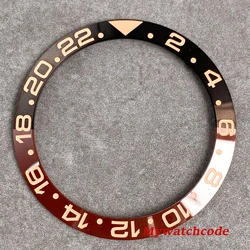 Premium Ceramic Watch Bezel Insert - 38mm X 30.6mm Replacement (Black Coffee Bezel)