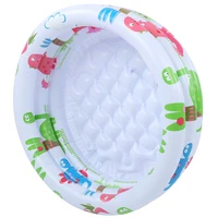 Piscine gonflable ronde pour bébés et tout-petits, petite pompe portable pour enfants, piscine d'intérieur et d'extérieur, dinosaure de dessin animé 3