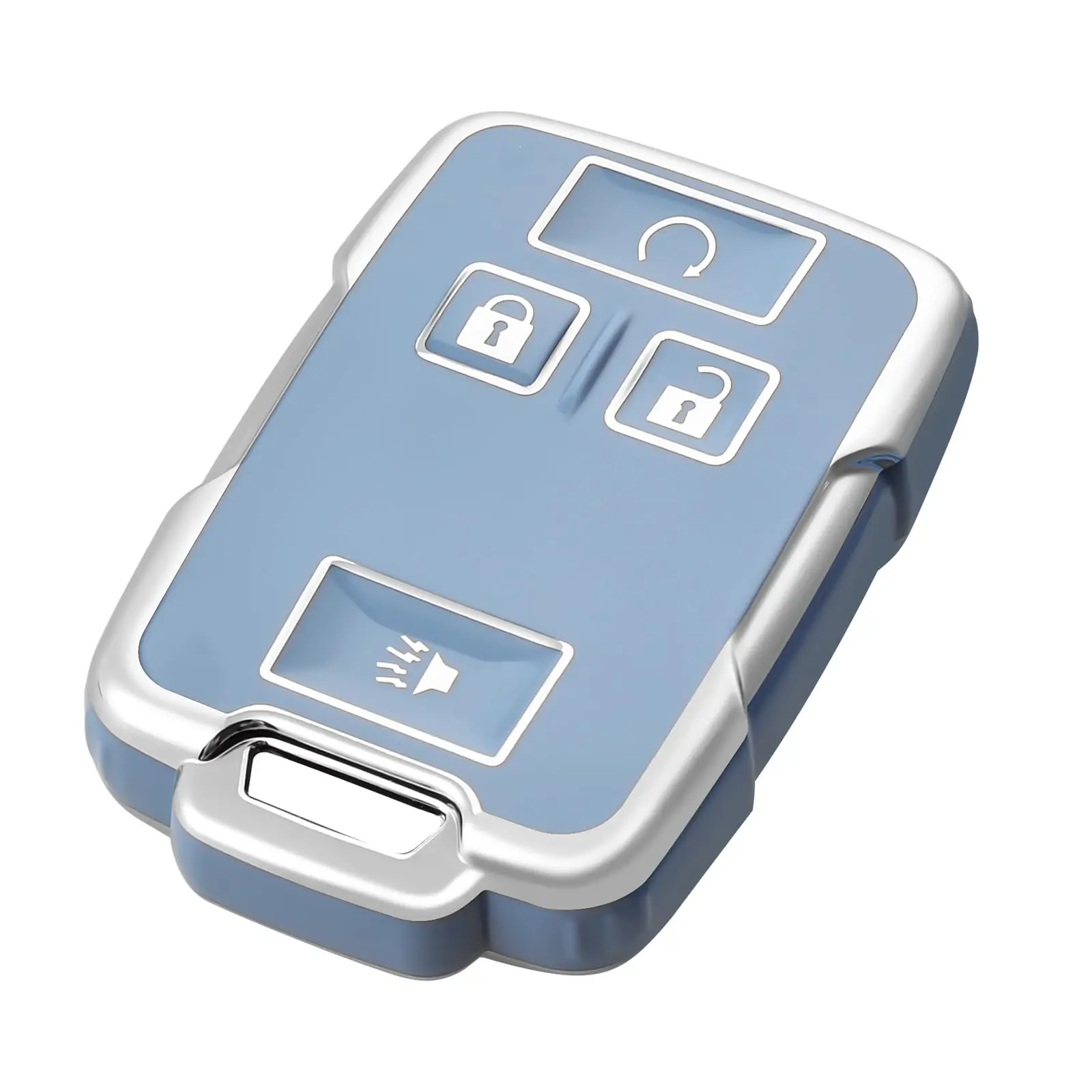 Premium Leather Key Fob Cover Case for Chevrolet and GMC Vehicles