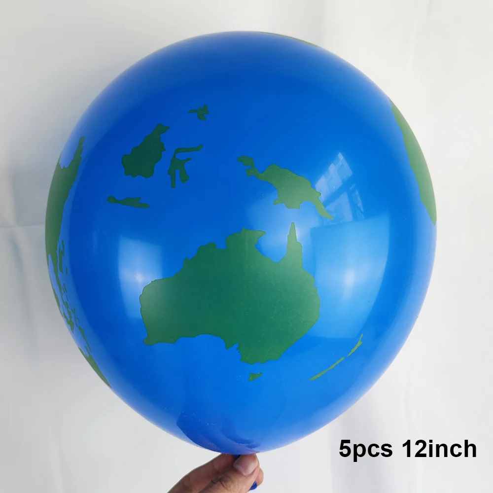 22-Zoll-Erde-Luftballons, Planetenballon, globale Weltkarte, Latexballon für Reisen, Thema, Weltraum, Thema, Geburtstagsparty, Zubehör, Ruhestand – Detail 5