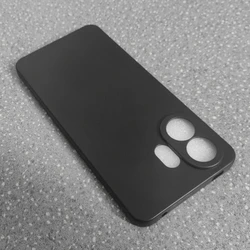 Transparent TPU Silicone Phone Case with Clear Back Cover - Soft Shell Design for TCL NxtPaper 70 Pro (Frosted Black)