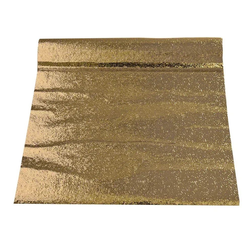 Waterproof Aluminum Gold Foil Wall Stickers Roll Removable Adhesive Vinyl Art Decals Home Decorations For Kitchen wall stickers self adhesive stickers waterproof tape kitchen wall sticker waterproof wall tape