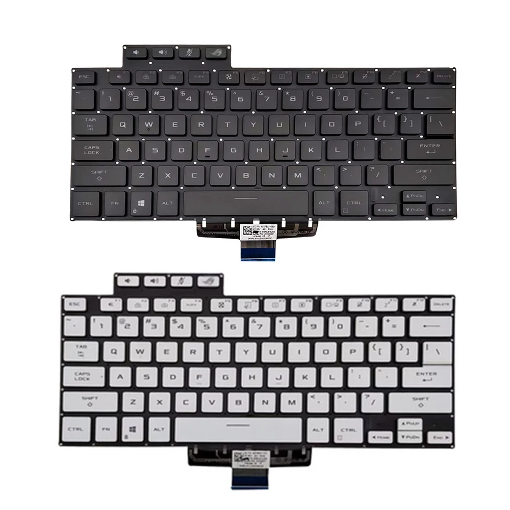 

New Original Laptop US Backlight Keyboard For Asus ROG zephyrus G15 GA503 GA503QR QS M16 GU603 GU603HM 2021 White/Black