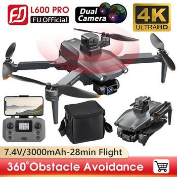 LYZ RC Drone L600 PRO 4K HD Dual Camera 360 Obstacle Avoidance Brushless 5G WIFI Quadcopter FPV GPS Dron VS L900 PRO Drones Toys 1