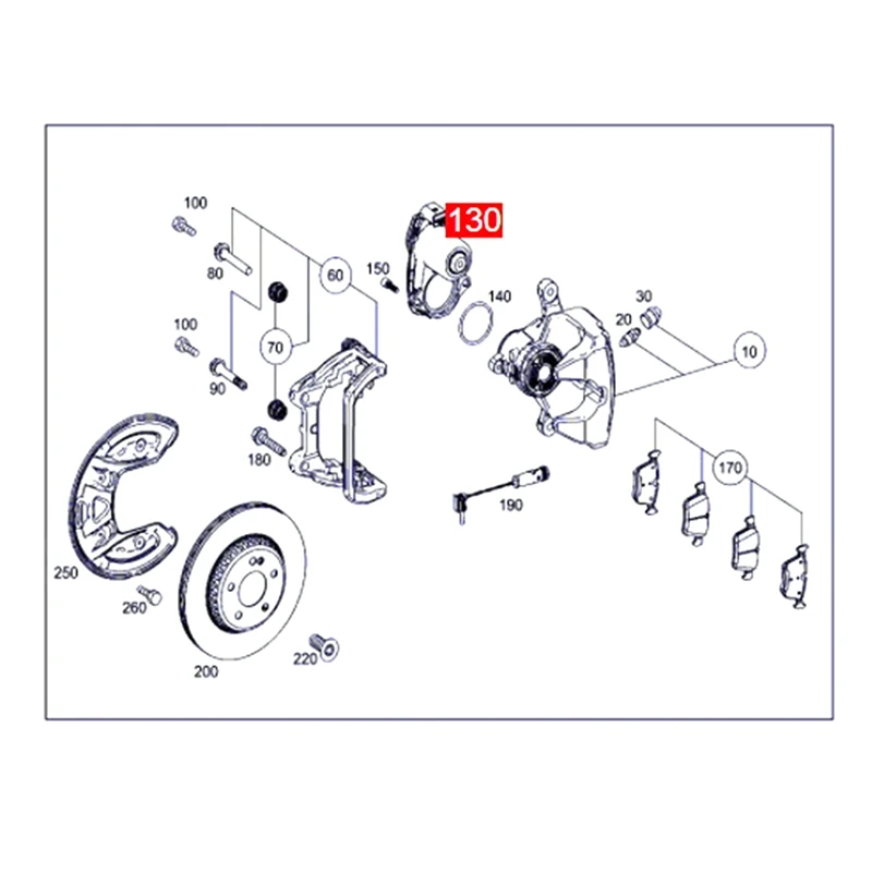 0009061004 Car Rear Parking Brake Engine Motors Electrical Actuator Motor For Benz W213 E200 E260 E300 E350-Car Parts