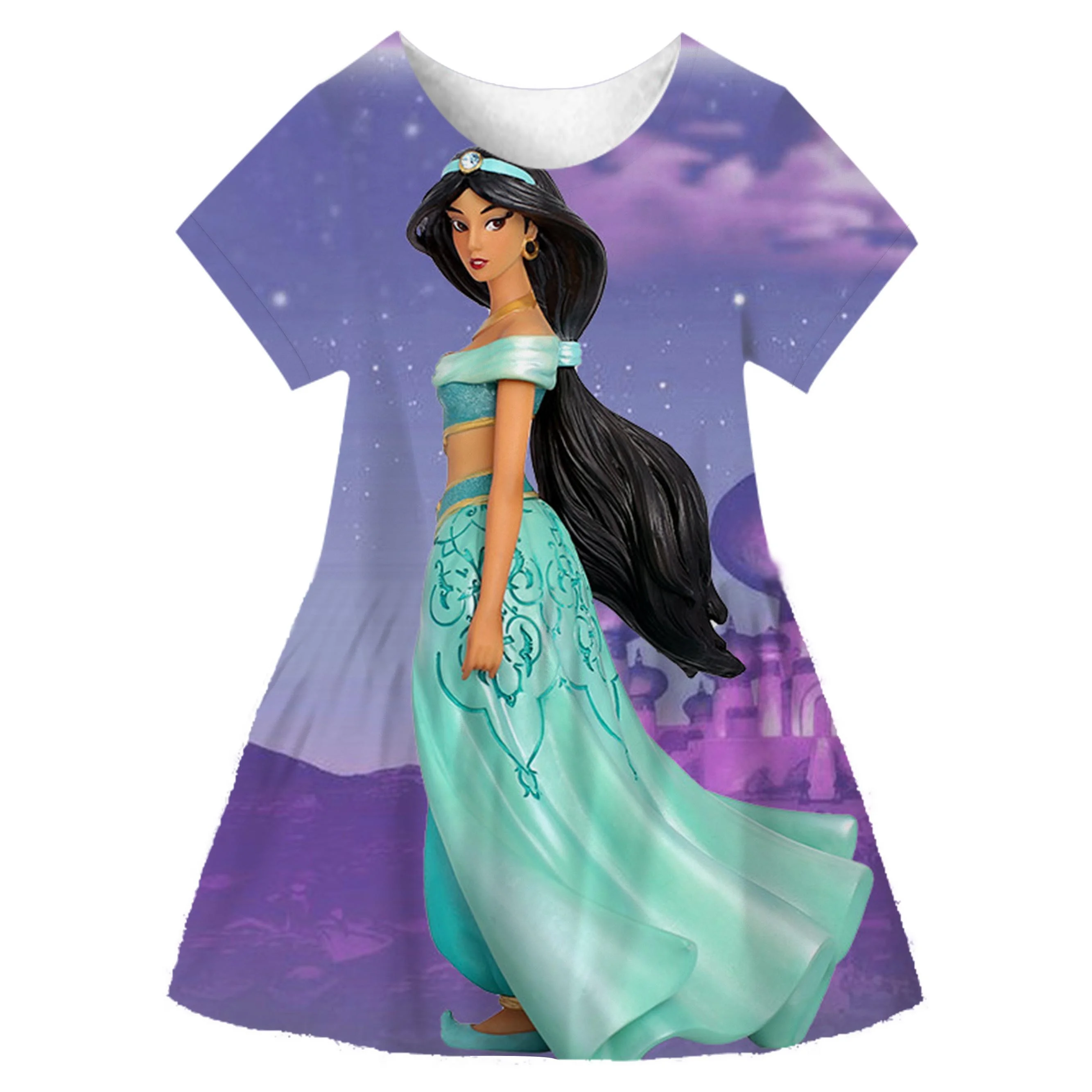 Disney Store Vestido Princesa Jasmine Aladdin Disney-vestido De