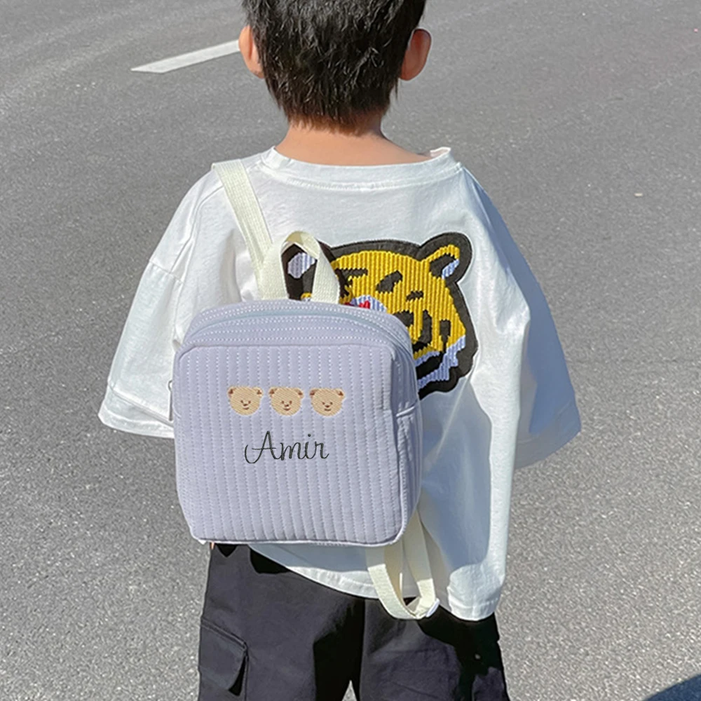 Рисунок 2 - Детский рюкзак с вышивкой и именем маленького медведя