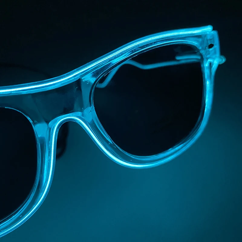 Description Picture 6 of item2024 Light Up Glasses Bar Club LED Luminous Glasses Wedding Party Supplies Glowing Sunglasses Props Neon Christmas Glasses