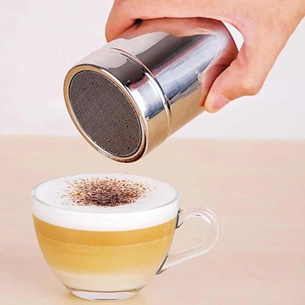 9cm Cocoa Powder Sugar Chocolate Shaker Duster Coffee Cappuccino Sifter Lid: 3 - 5 Days Free Delivery Only UK