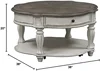 Round Cocktail Table, W38 x D38 x H20, White 3