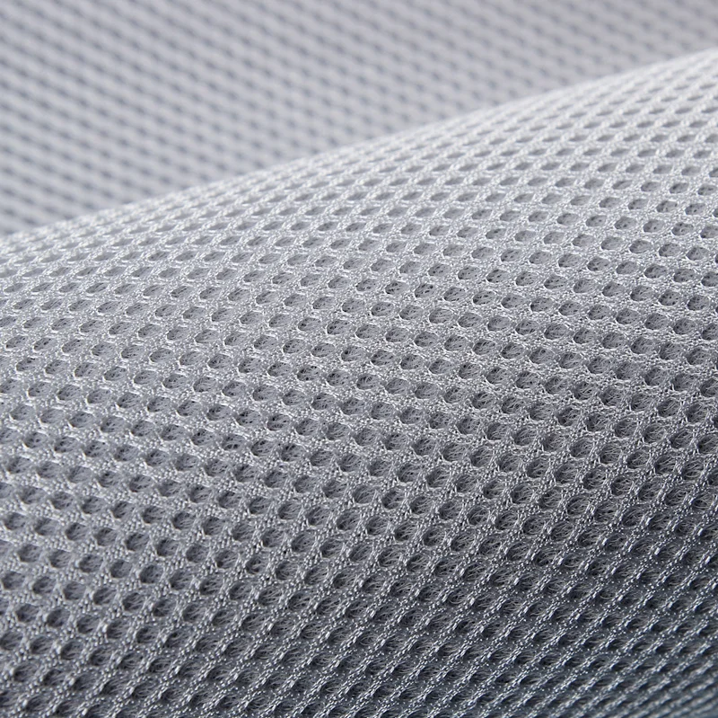 Elegant Gray Color Stylish Thicken Breathable 3D Air Mesh Fabric