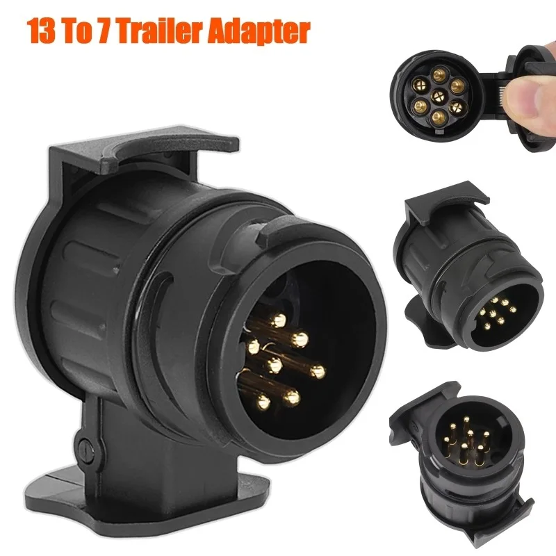 

Водонепроницаемый буксировочный Электрический адаптер для грузовика, прицепа, 12 В, 13-7 контактов