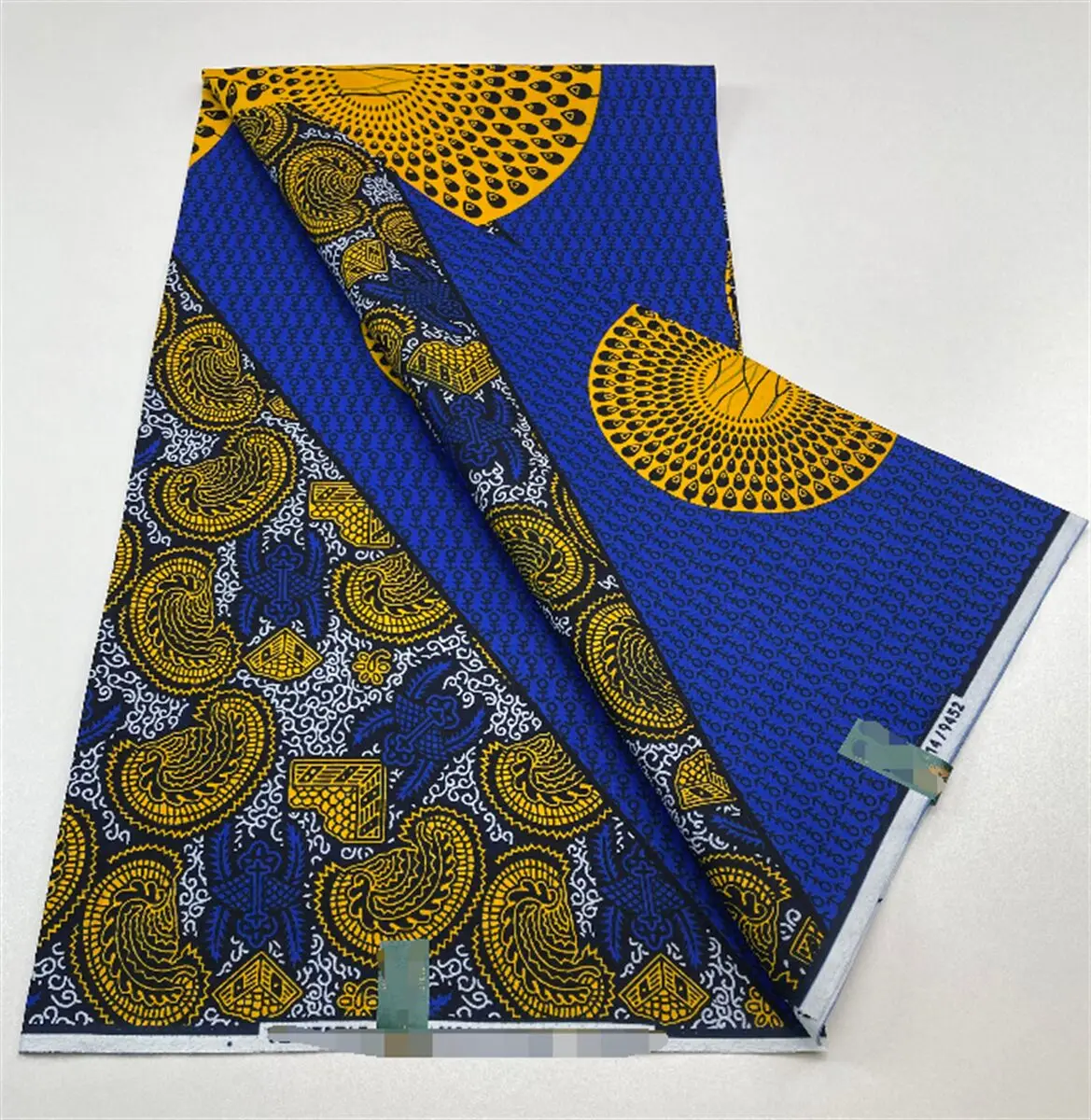 

African Wax Fabric Veritable Wax Nigerian Ankara Block Prints Batik Fabric Dutch Hollandais Pagne 100% Cotton For Wedding Dress