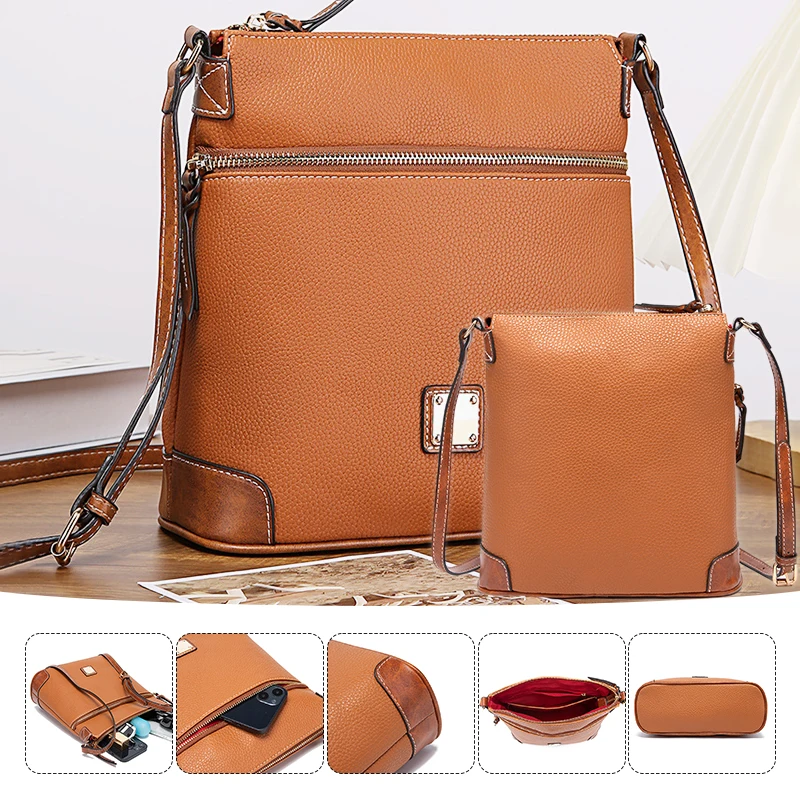 Retro Lychee Pattern Crossbody Bag Multi Color Optional Women's Bag Fashion Grain Texture Outdoor Daily Carrying Bag
